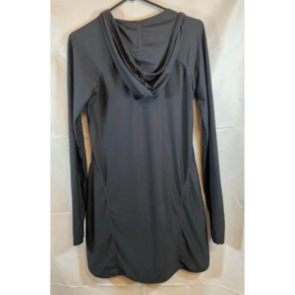 Womens Athleta wick it wader swim cover up Hooded Long Sleeve Grey Size‎ S